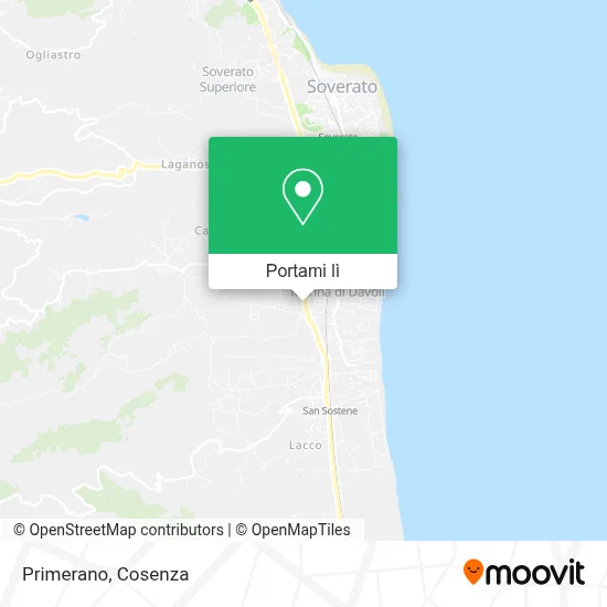 Mappa Primerano