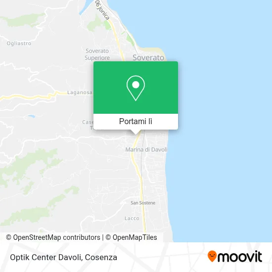 Mappa Optik Center Davoli