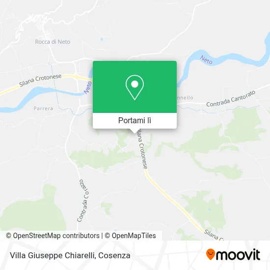 Mappa Villa Giuseppe Chiarelli