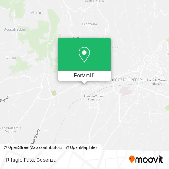 Mappa Rifugio Fata