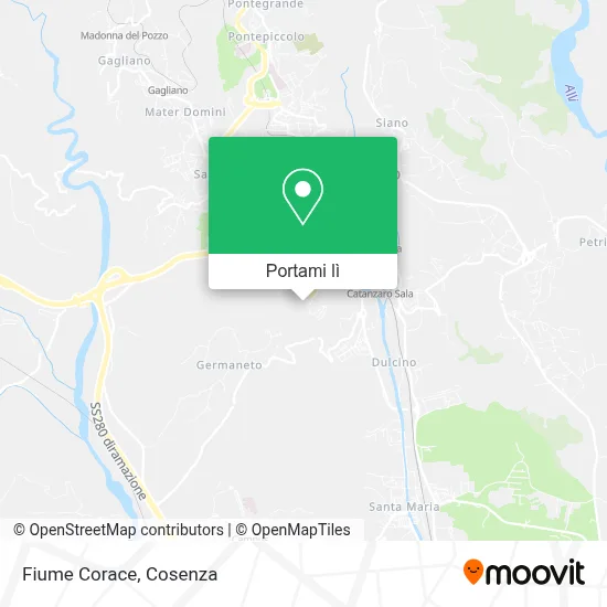 Mappa Fiume Corace