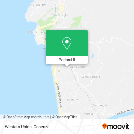 Mappa Western Union