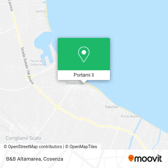 Mappa B&B Altamarea
