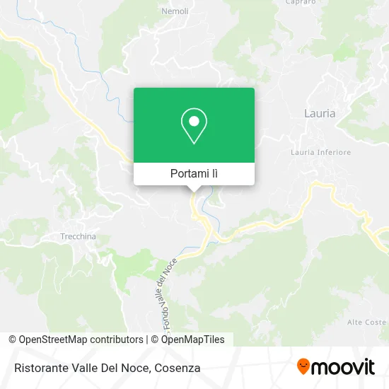 Mappa Ristorante Valle Del Noce