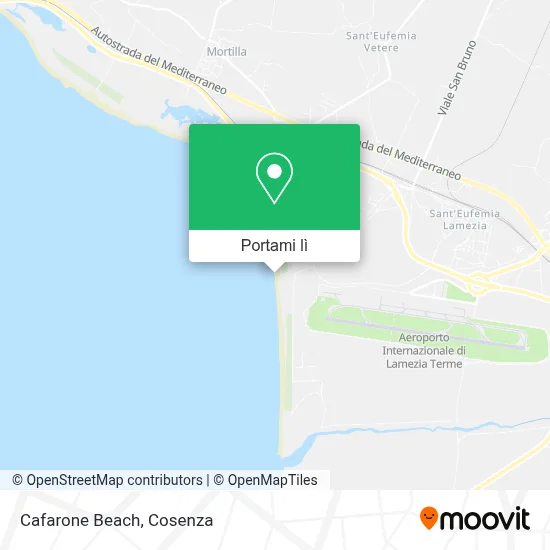 Mappa Cafarone Beach