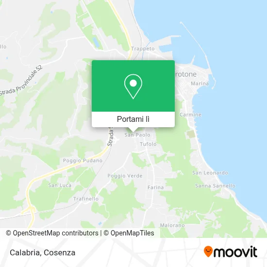 Mappa Calabria