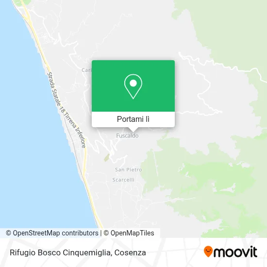 Mappa Rifugio Bosco Cinquemiglia