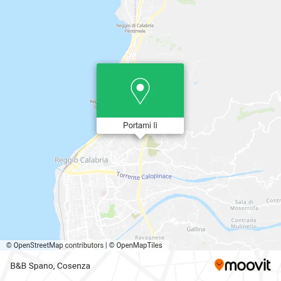 Mappa B&B Spano