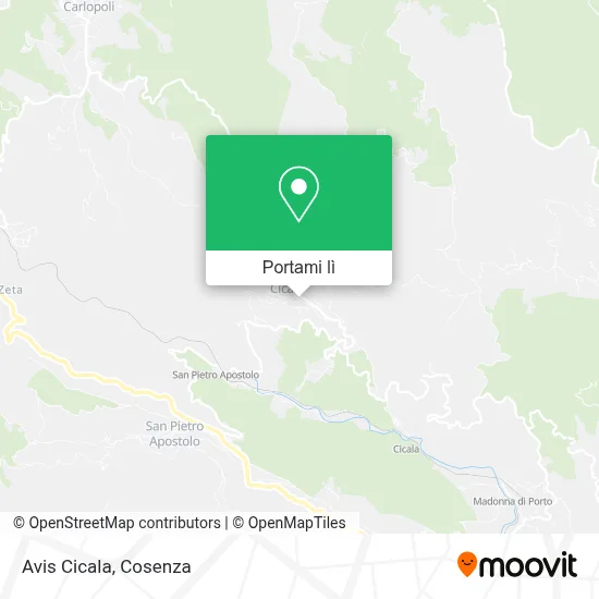 Mappa Avis Cicala