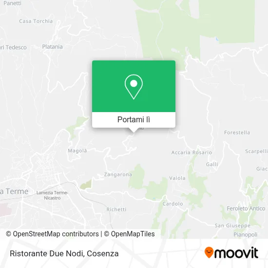 Mappa Ristorante Due Nodi