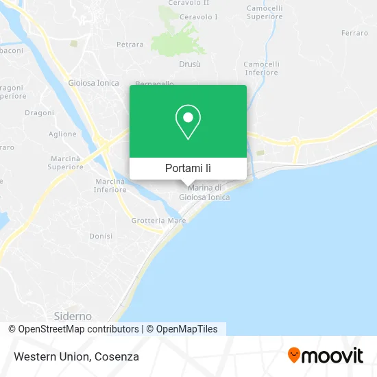 Mappa Western Union