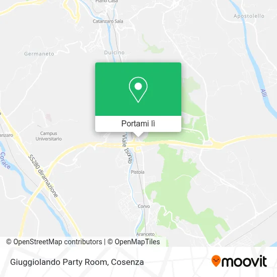 Mappa Giuggiolando Party Room