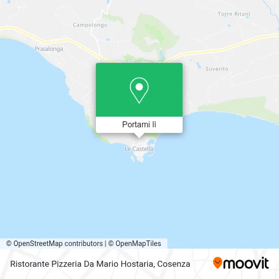 Mappa Ristorante Pizzeria Da Mario Hostaria