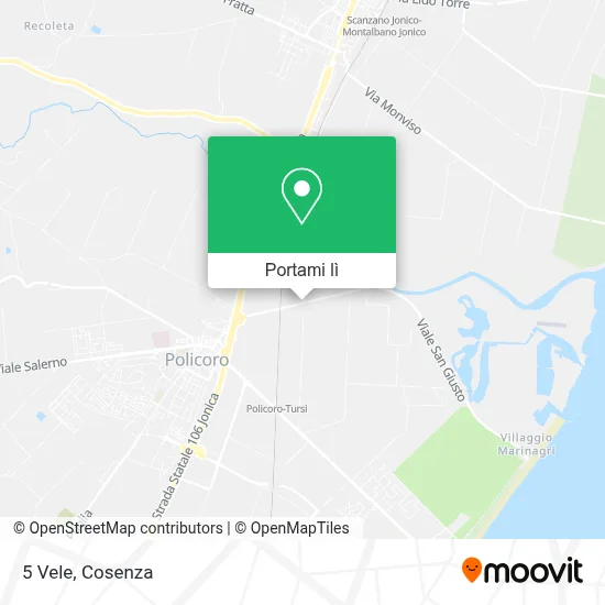 Mappa 5 Vele