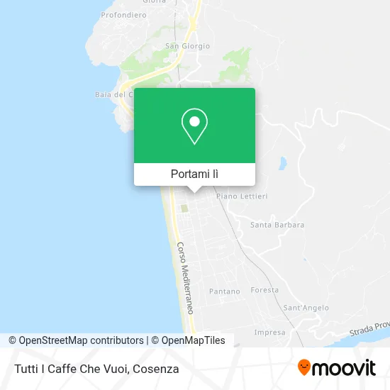Mappa Tutti I Caffe Che Vuoi