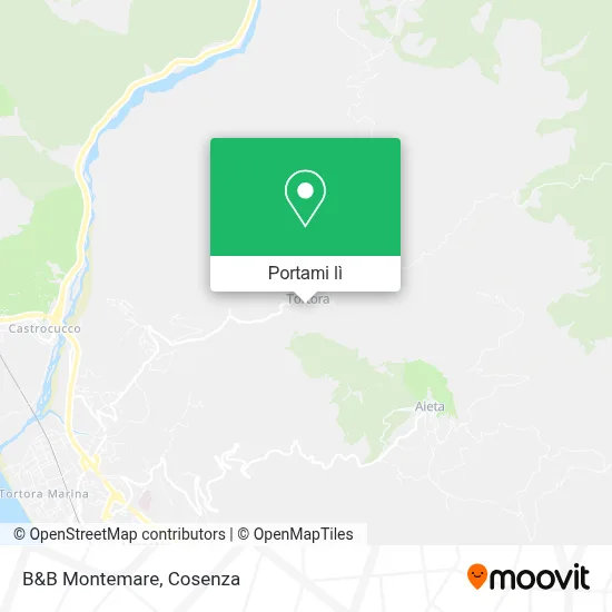 Mappa B&B Montemare