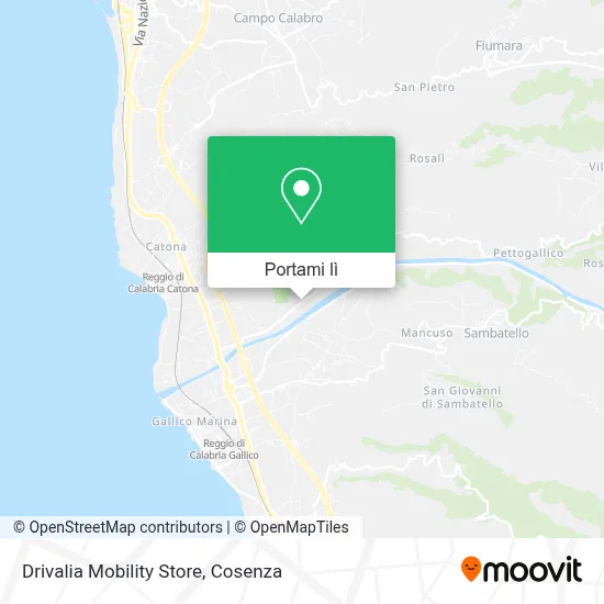 Mappa Drivalia Mobility Store