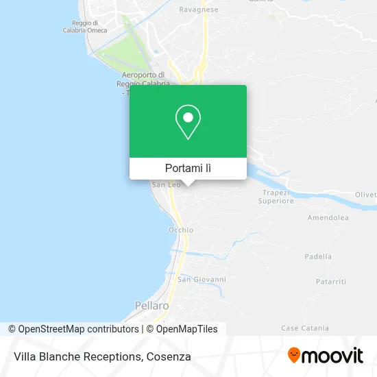 Mappa Villa Blanche Receptions