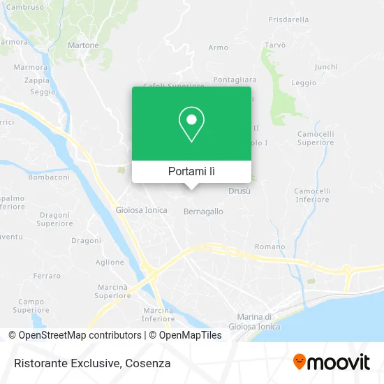 Mappa Ristorante Exclusive