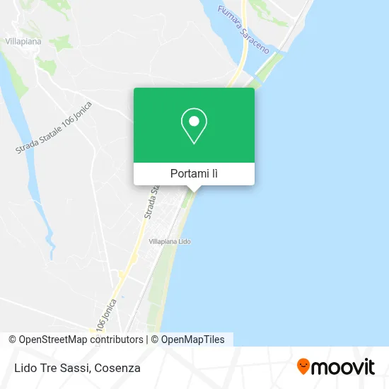 Mappa Lido Tre Sassi