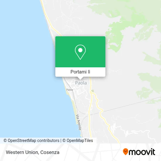 Mappa Western Union