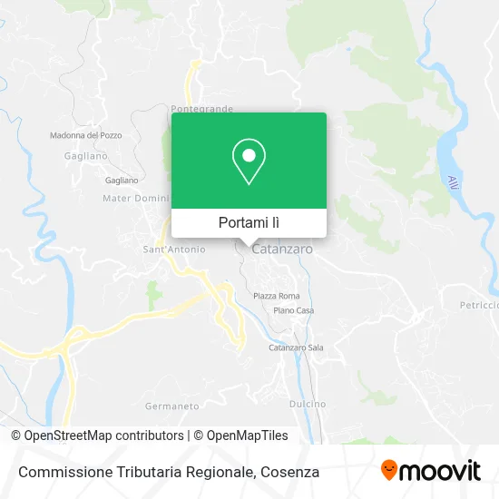 Mappa Commissione Tributaria Regionale