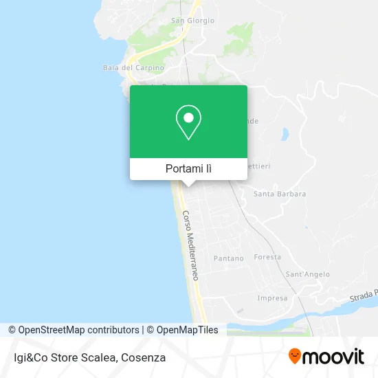 Mappa Igi&Co Store Scalea
