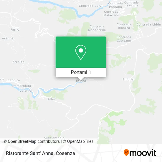 Mappa Ristorante Sant' Anna
