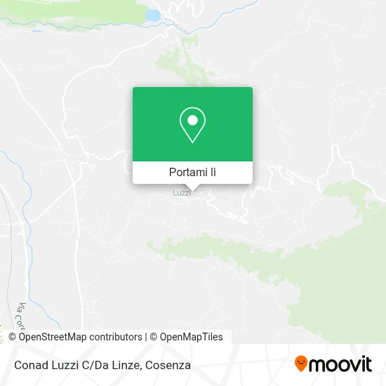 Mappa Conad   Luzzi   C/Da Linze