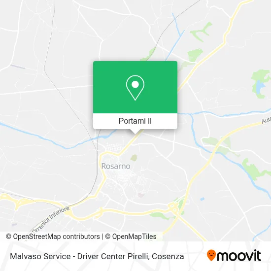 Mappa Malvaso Service - Driver Center Pirelli