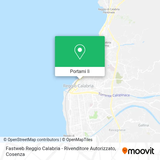 Mappa Fastweb Reggio Calabria - Rivenditore Autorizzato