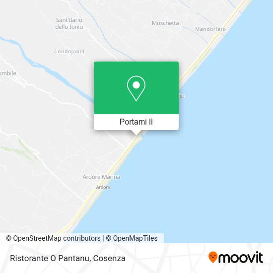 Mappa Ristorante O Pantanu