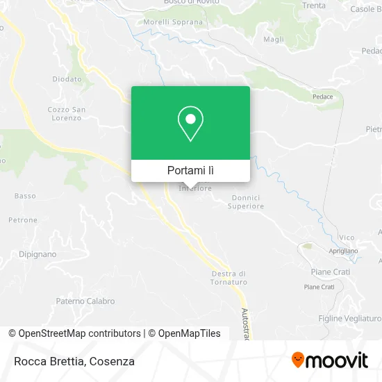 Mappa Rocca Brettia