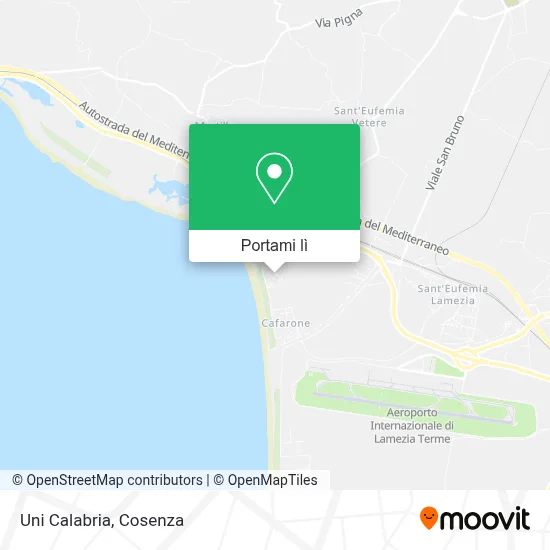 Mappa Uni Calabria