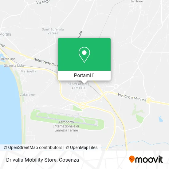 Mappa Drivalia Mobility Store