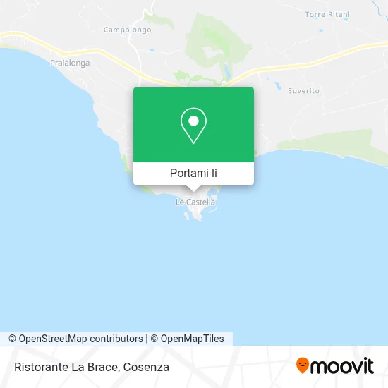 Mappa Ristorante La Brace