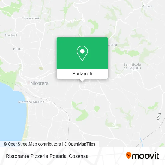 Mappa Ristorante Pizzeria Posada