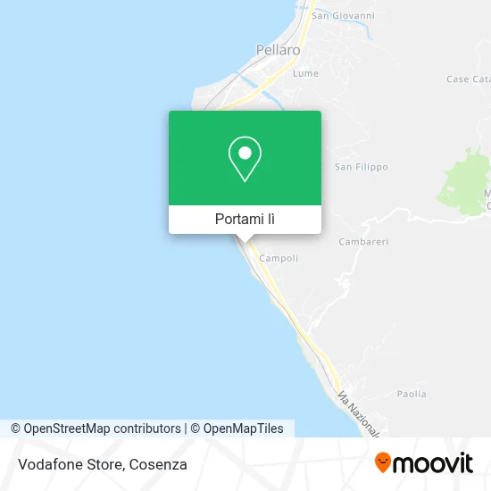 Mappa Vodafone Store