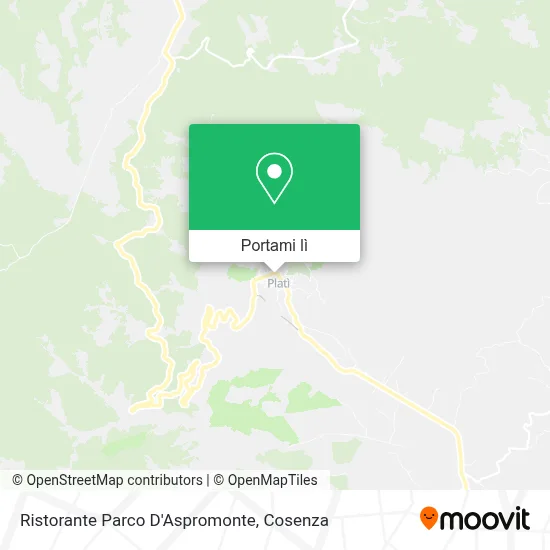 Mappa Ristorante Parco D'Aspromonte