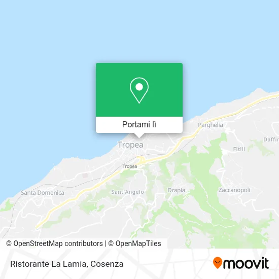 Mappa Ristorante La Lamia