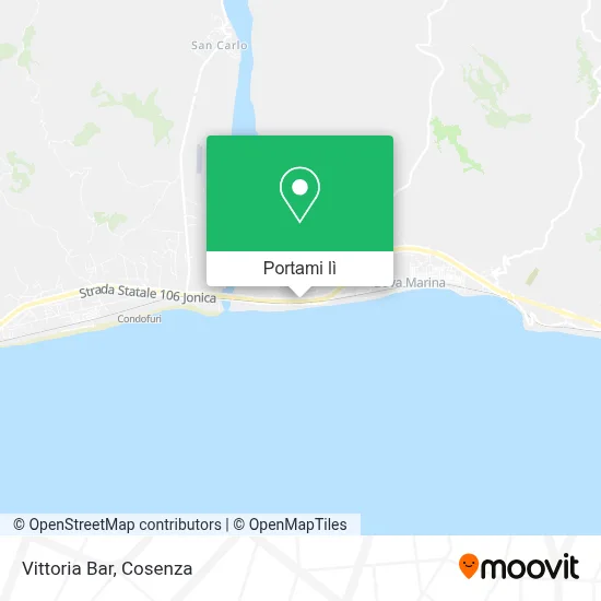 Mappa Vittoria Bar