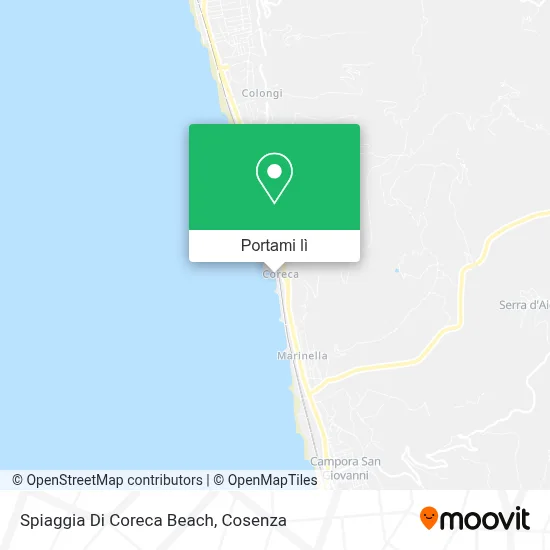 Mappa Spiaggia Di Coreca Beach