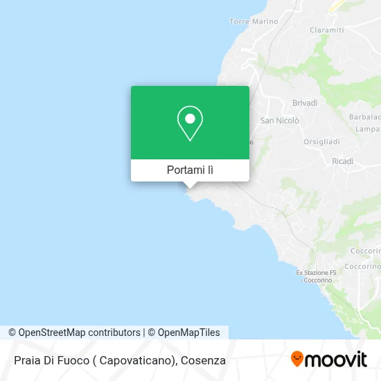 Mappa Praia Di Fuoco ( Capovaticano)