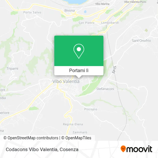 Mappa Codacons Vibo Valentia