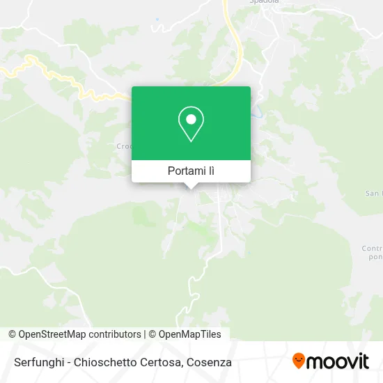 Mappa Serfunghi - Chioschetto Certosa