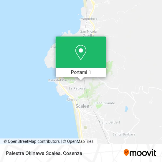 Mappa Palestra Okinawa Scalea