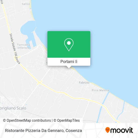 Mappa Ristorante Pizzeria Da Gennaro