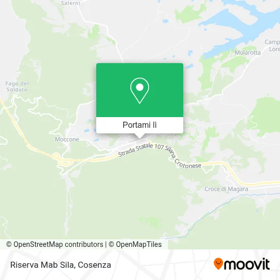 Mappa Riserva Mab Sila