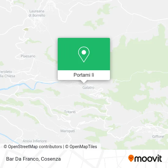 Mappa Bar Da Franco