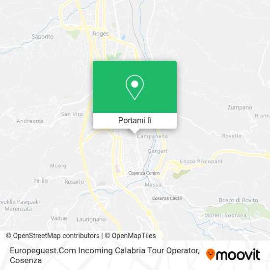 Mappa Europeguest.Com Incoming Calabria Tour Operator